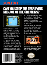 Gremlins 2 Famicom JP box art